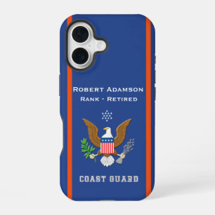 American Defence Emblem - personalise with name iPhone 16 Case
