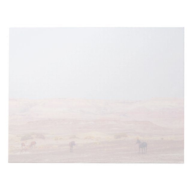 American Desert Horses P8670 Notepad (Front)
