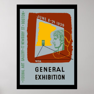 American Design Exhibit Boston Poster
