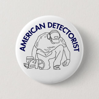 American Detectorist Round Button