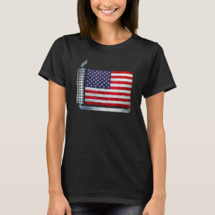 American Diesel Flag American Flag 4th Of July Tru T-Shirt