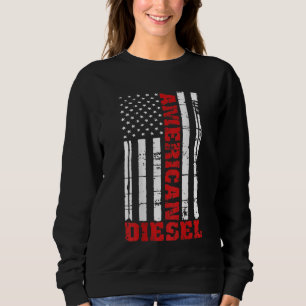 American Diesel Flag Truck Turbo Brothers Sweatshirt