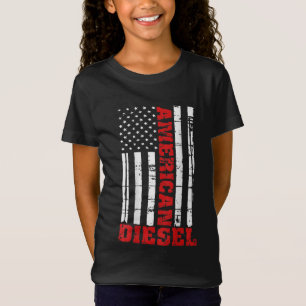 American Diesel Flag Truck Turbo Brothers T-Shirt