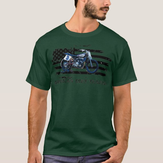 American Dirt Tracker Flat Track Racer Dirt Men T-Shirt (Front)