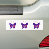 American Diva Butterfly Bumper Sticker (On Car)
