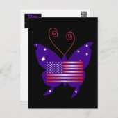 American Diva Butterfly Postcard (Front/Back)