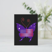 American Diva Butterfly Postcard (Standing Front)