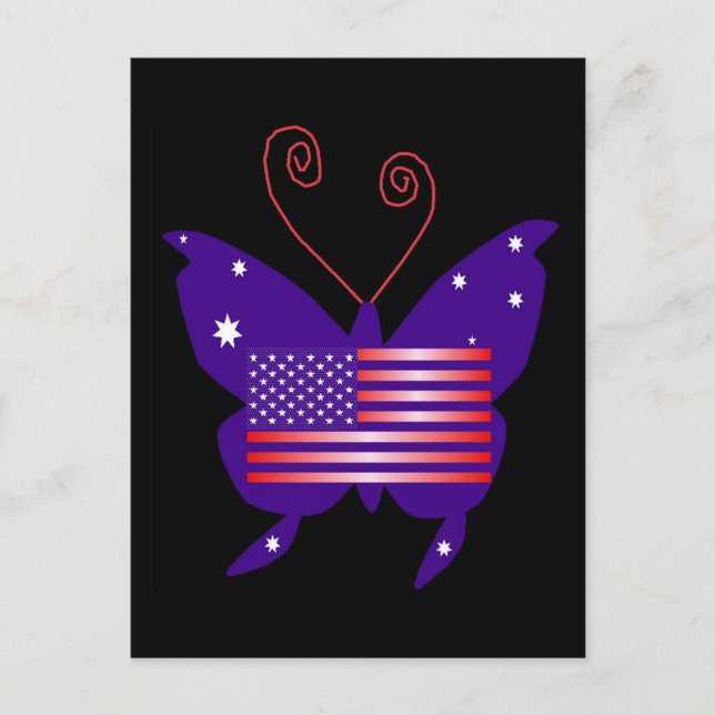 American Diva Butterfly Postcard (Front)