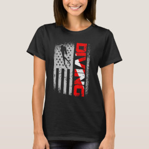American Diver Down Flag Us Flag Dive 1 T-Shirt