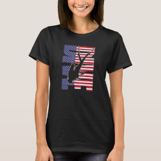 American Diver Down Flag USA Scuba Diving Dive Fla T-Shirt