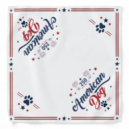 American Dog America 250 Bandana