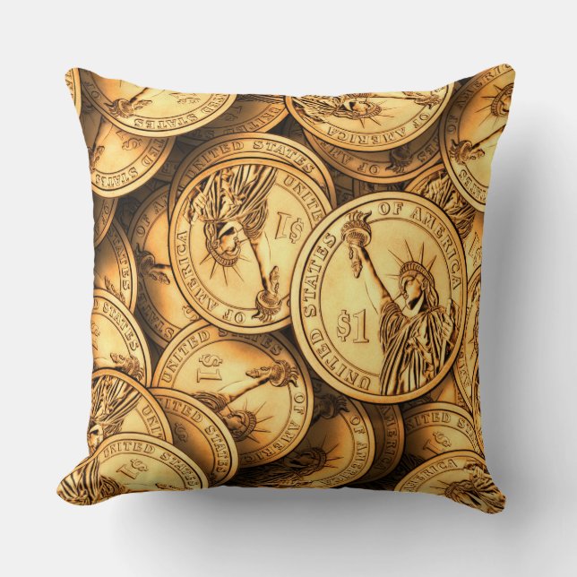 American Dollar Coin Cushion (Front)