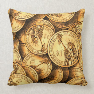 American Dollar Coin Cushion