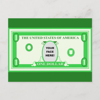 American Dollar Template Postcard