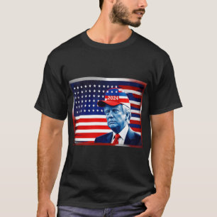American Donald Trump 2024 Flag T-Shirt