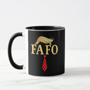 American Donald Trump FAFO USA Flag Patriotic Mug