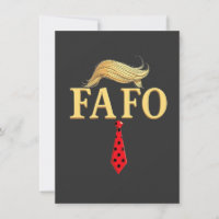 American Donald Trump FAFO USA Flag Patriotic