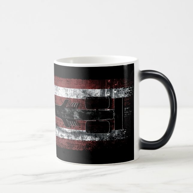 AMERICAN DRAG Top Fuel Nitro Dragster Magic Mug (Right)