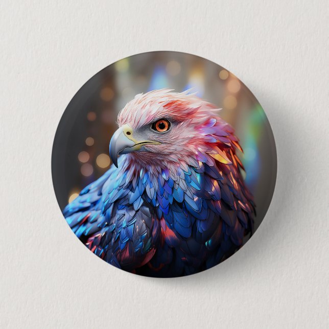 American Dream - Fantastic Eagle  6 Cm Round Badge (Front)