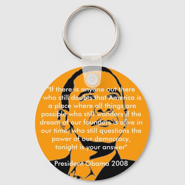 American Dream Obama keyring (Front)