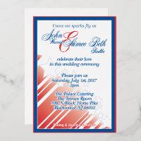 American Dream wedding red white and blue wedding 