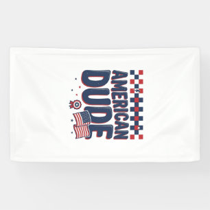 American Dude Patriotic Vintage Shirt Design_1 Banner