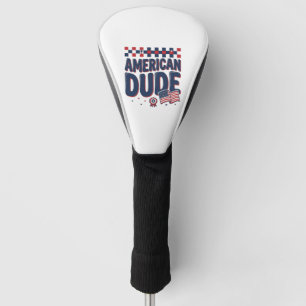 American Dude Patriotic Vintage Shirt Design_1 Golf Head Cover