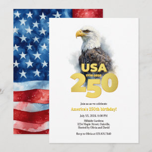 American Eagle America's 250th Anniversary Invitation
