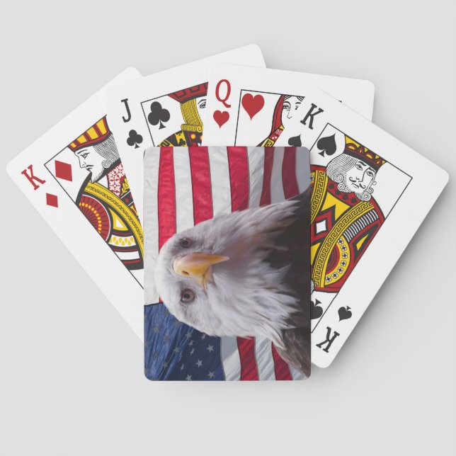 American eagle and Flag Playing Cards (Back)