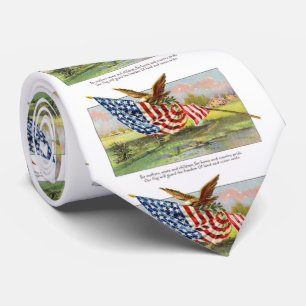 American Eagle and Flag Tie