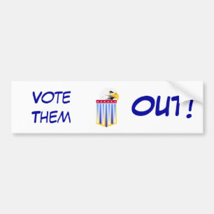 American Eagle and Shield Bumper Sticker