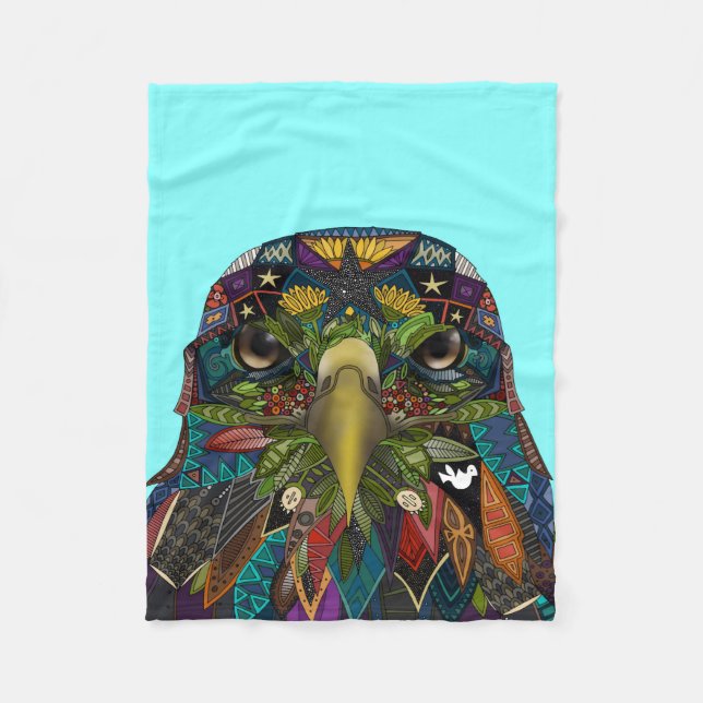 American Eagle blue Fleece Blanket (Front)