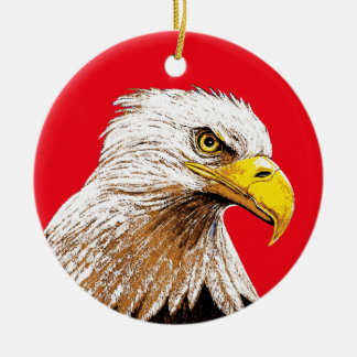 American Eagle Ceramic Tree Decoration