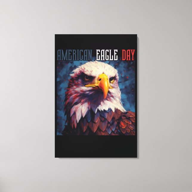 AMERICAN EAGLE DAY CANVAS PRINT (Front)