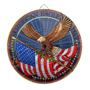 American Eagle Day Dartboard