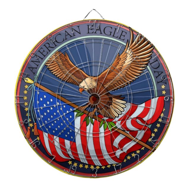 American Eagle Day Dartboard (Front)