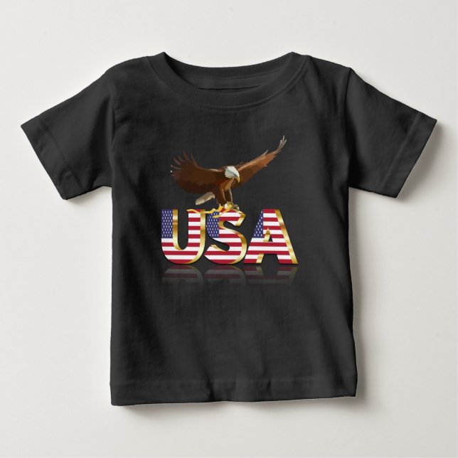 American eagle flag baby T-Shirt (Front)