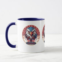 American Eagle Flag Ceramic Mug