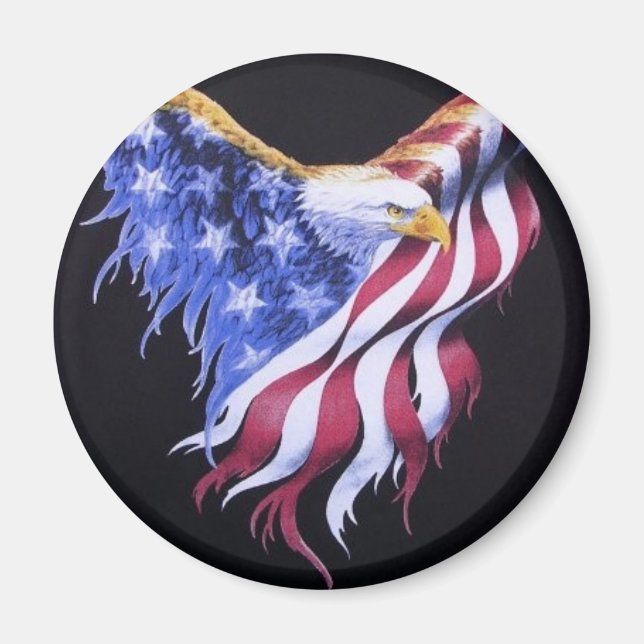 American Eagle Flag Magnet (Front)