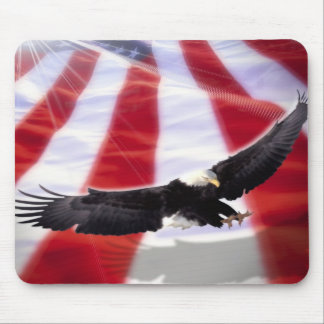 American Eagle & Flag Mousepad
