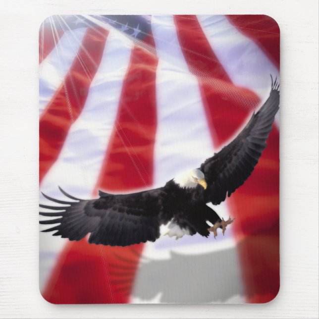 American Eagle & Flag Mousepad (Front)