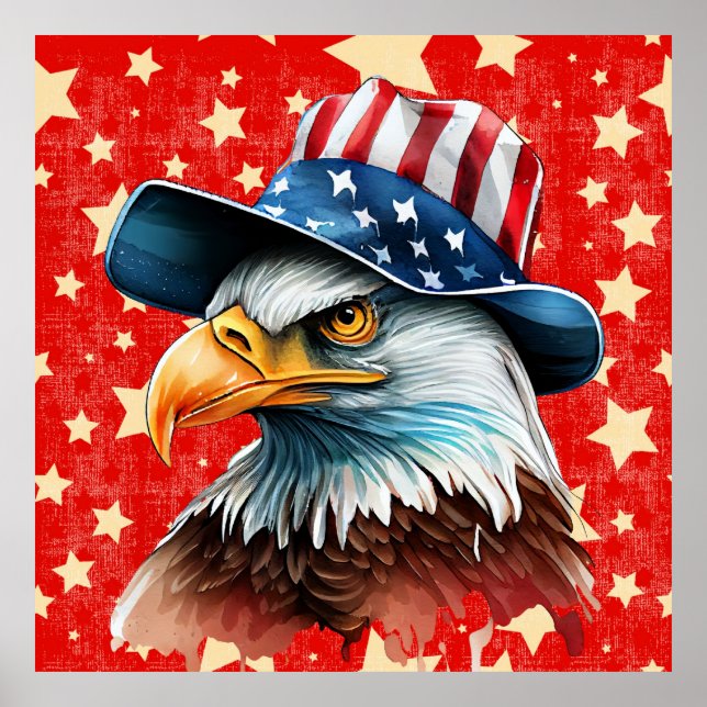 American Eagle Flag Poster (Front)