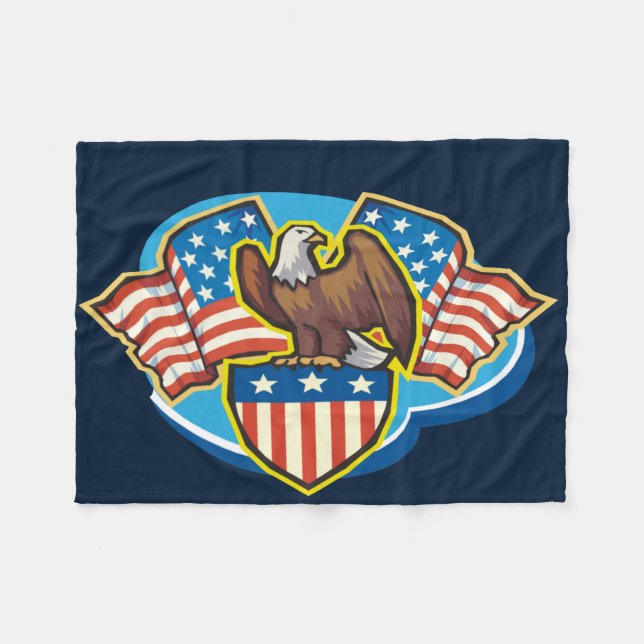 American Eagle Fleece Blanket (Front (Horizontal))