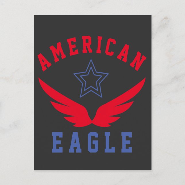 AMERICAN EAGLE - FREEDOM POSTCARD (Front)