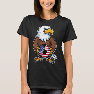 American Eagle Holding Soccer Ll Player _1  T-Shirt