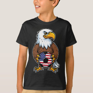 American Eagle Holding Soccer Ll Player _1  T-Shirt