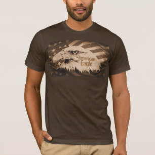 American Eagle in Neutral Brown Tones T-Shirt