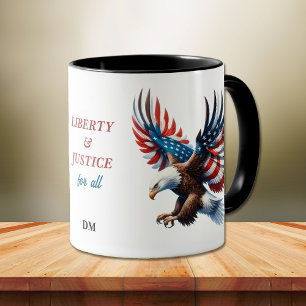 American Eagle Liberty and Justice Mug