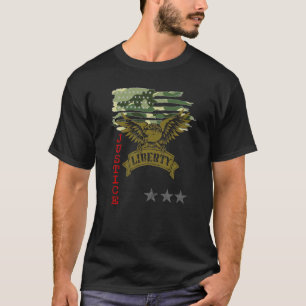 American Eagle Liberty Freedom Patriot Justice For T-Shirt