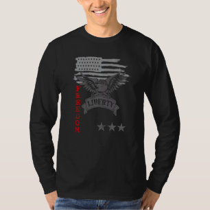 American Eagle Liberty Freedom Patriot Justice For T-Shirt